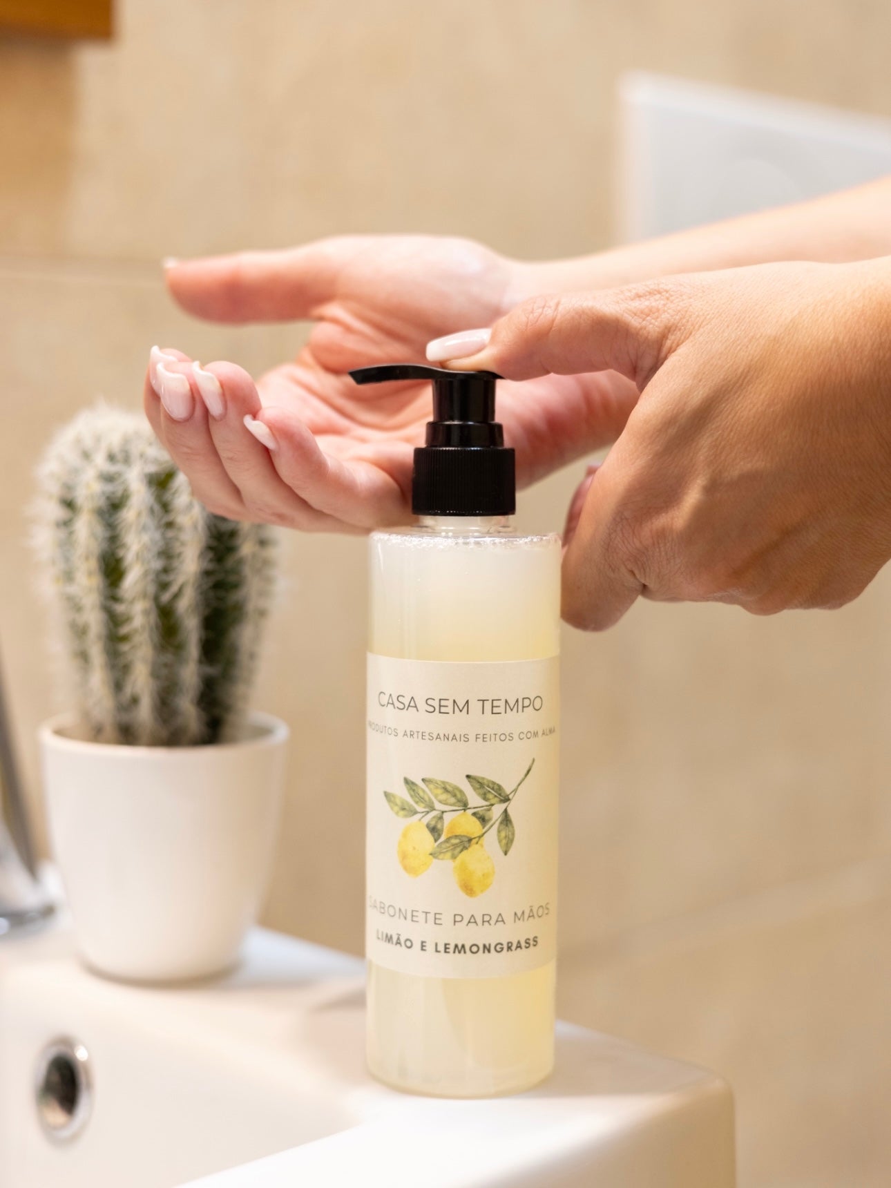 SABONETE PARA MÃOS Limão e Lemongrass