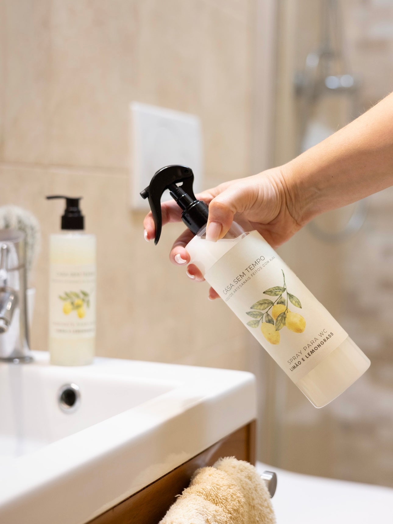 SPRAY PARA WC Limão e Lemongrass (500ml)